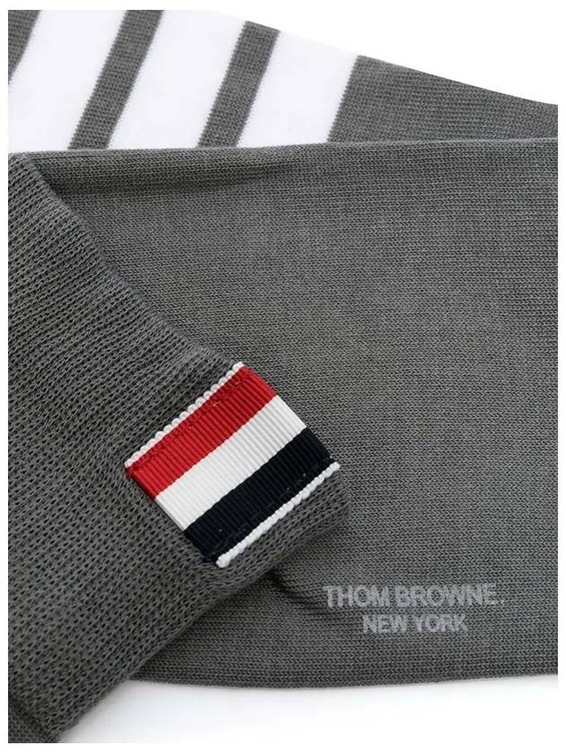 Men's Diagonal Light Weight Midi Socks Dark Grey - THOM BROWNE - BALAAN 4