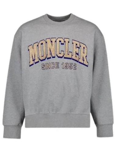 104235 Glitter logo sweatshirt 8G00019 M2642 984 - MONCLER - BALAAN 1