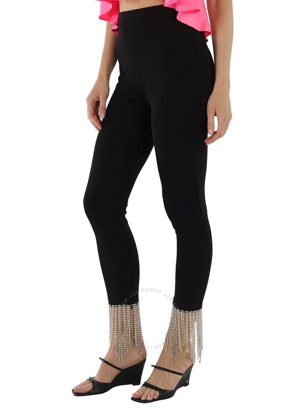 Women's Crystal Stretch Jersey Leggings Black - BURBERRY - BALAAN 3