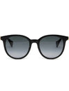 Eyewear Side GG Logo Round Sunglasses Black - GUCCI - BALAAN 3