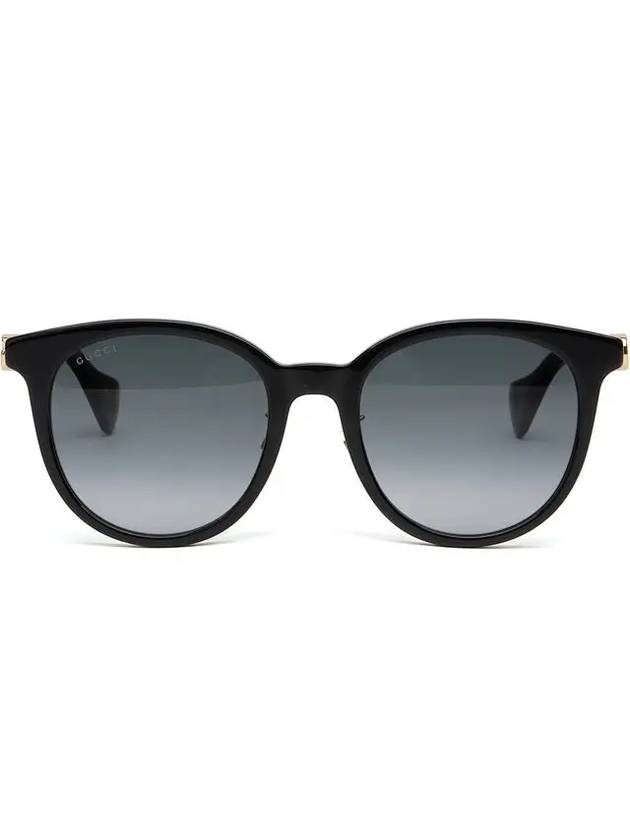 Eyewear Side GG Logo Round Sunglasses Black - GUCCI - BALAAN 3