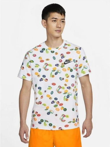 01DQ1052100Fruit All Print TShirtWhite - NIKE - BALAAN 1