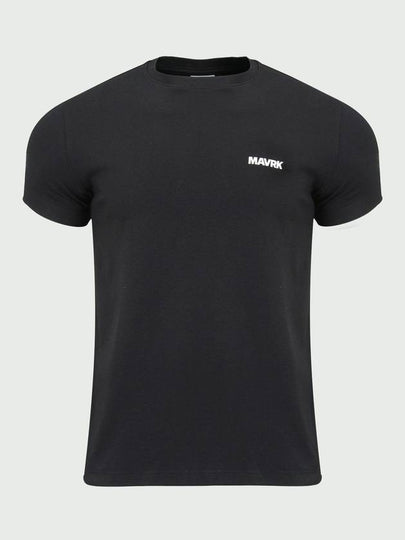 Daily Small Logo Muscle Fit Short Sleeve T-Shirt Black - MAVRK - BALAAN 2