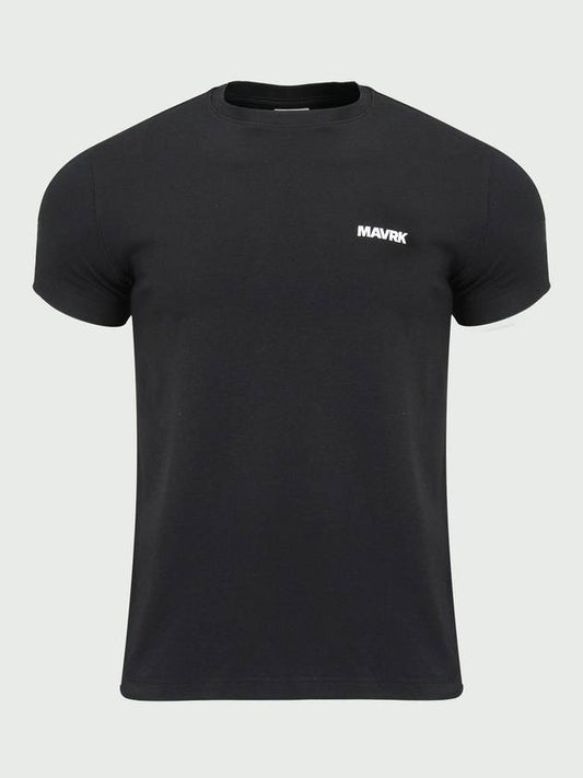 Unisex Daily Small Logo Muscle Fit T-Shirt Black - MAVRK - BALAAN 2