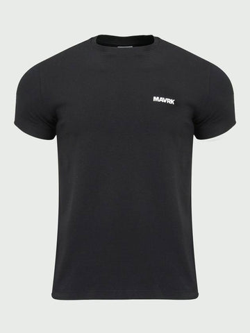 Daily Small Logo Muscle Fit Short Sleeve T-Shirt Black - MAVRK - BALAAN 1