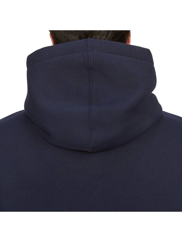 Label Hoodie Navy - AMI - BALAAN 8