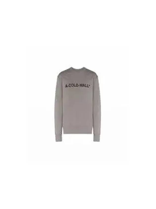 A COLD WALL Men s Gray Essential Logo Sweatshirt AC221MHD130I - A-COLD-WALL - BALAAN 6