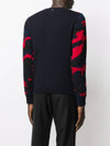 Camouflage Cashmere Knit Top Black Red - VALENTINO - BALAAN 10