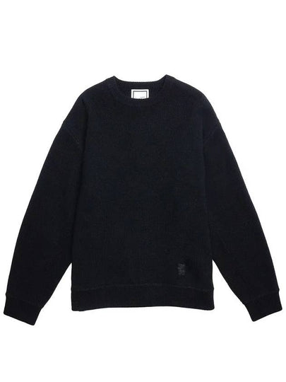 Crewneck Wool Knit Top Black - WOOYOUNGMI - BALAAN 2