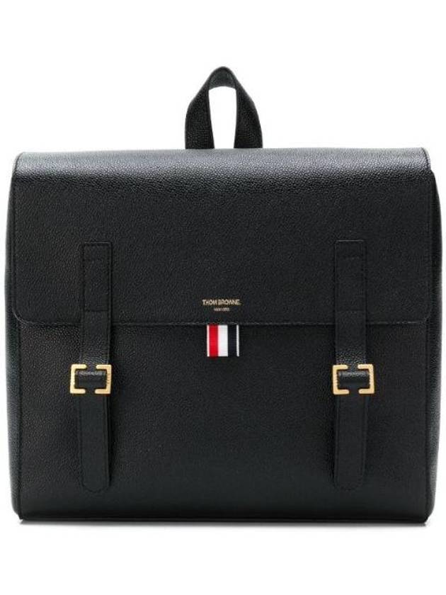 RWB Structured Backpack Black - THOM BROWNE - BALAAN 1