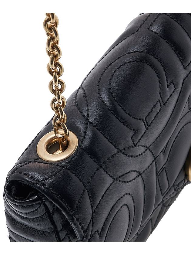 Women's Gancini Quilted Mini Shoulder Bag Black - SALVATORE FERRAGAMO - BALAAN 9