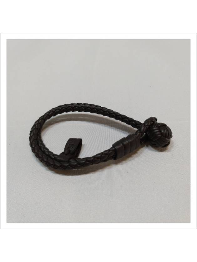 Intrecciato Double Line Bracelet Dark Brown - BOTTEGA VENETA - BALAAN 2