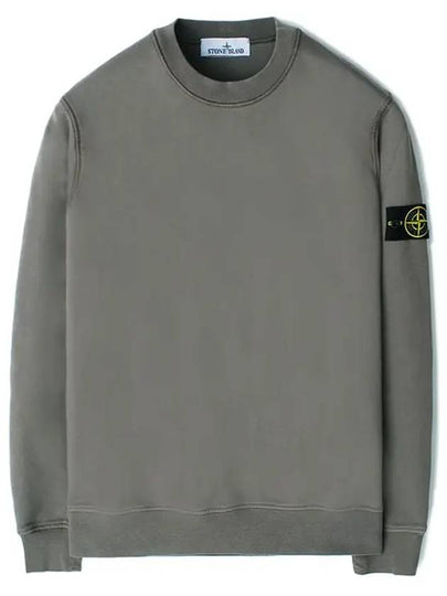 Compass Patch Cotton Sweatshirt Noce Grey - STONE ISLAND - BALAAN 2