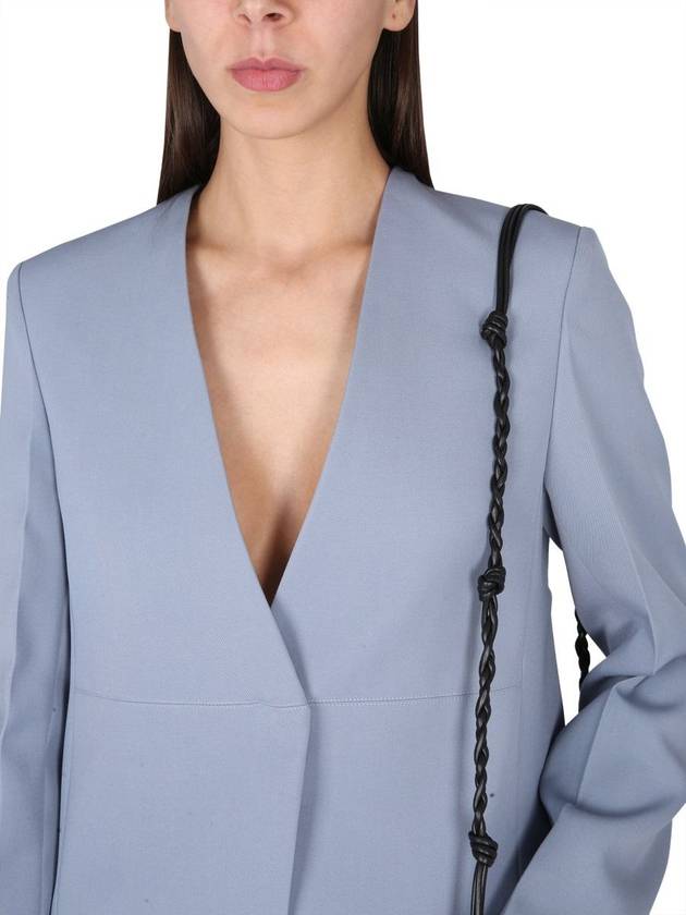 Women's Tailored Wool Gabardine Jacket Blue - JIL SANDER - BALAAN 5