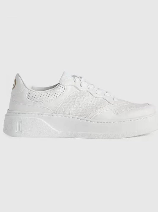 GG Emboss Low Top Sneakers White - GUCCI - BALAAN 2