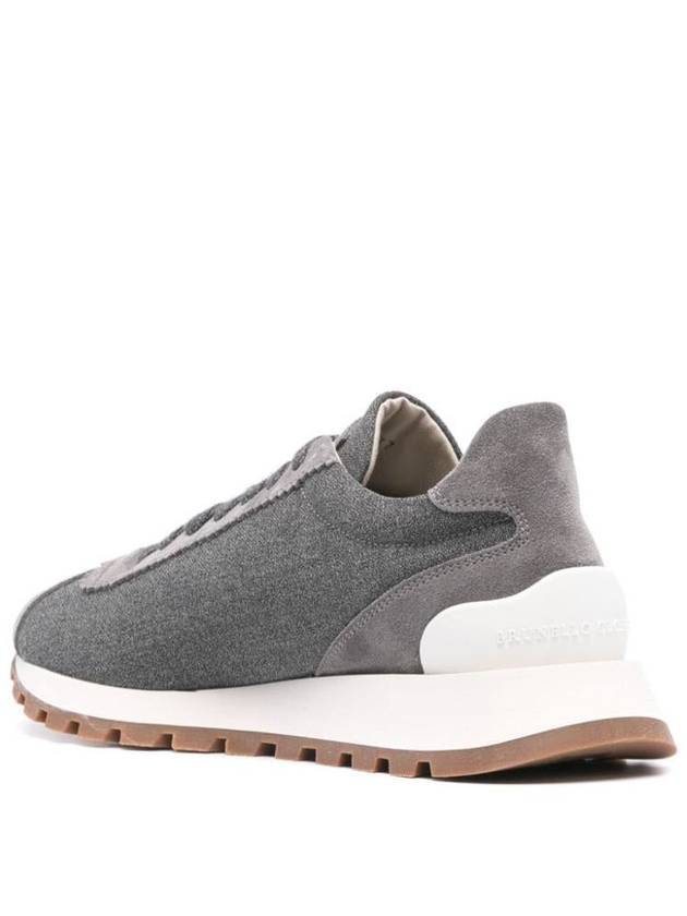 Runner low top sneakers gray - BRUNELLO CUCINELLI - BALAAN 4