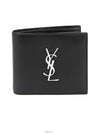 East/West Wallet In Smooth Leather Black - SAINT LAURENT - BALAAN 3