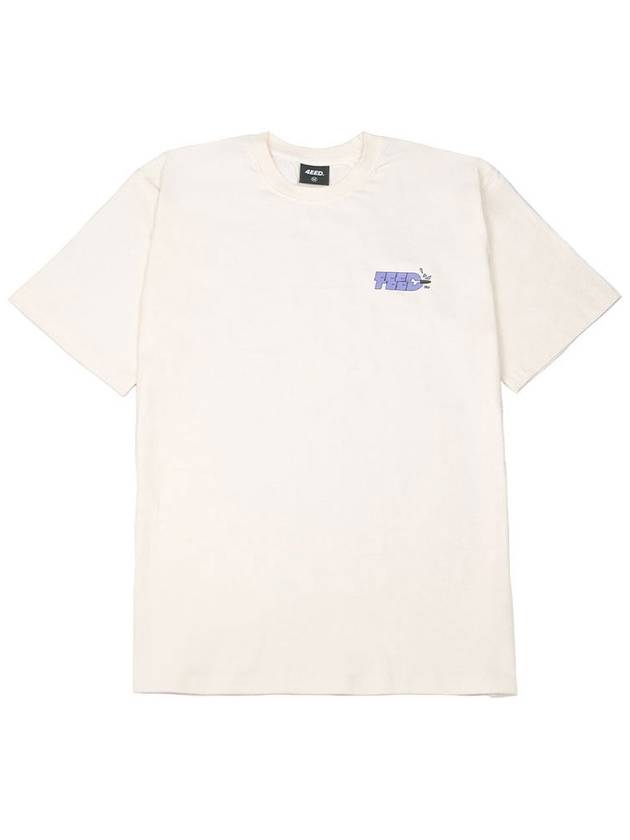 Bullet Logo Short Sleeve T-Shirt Cream - FOREEDCLUB - BALAAN 1