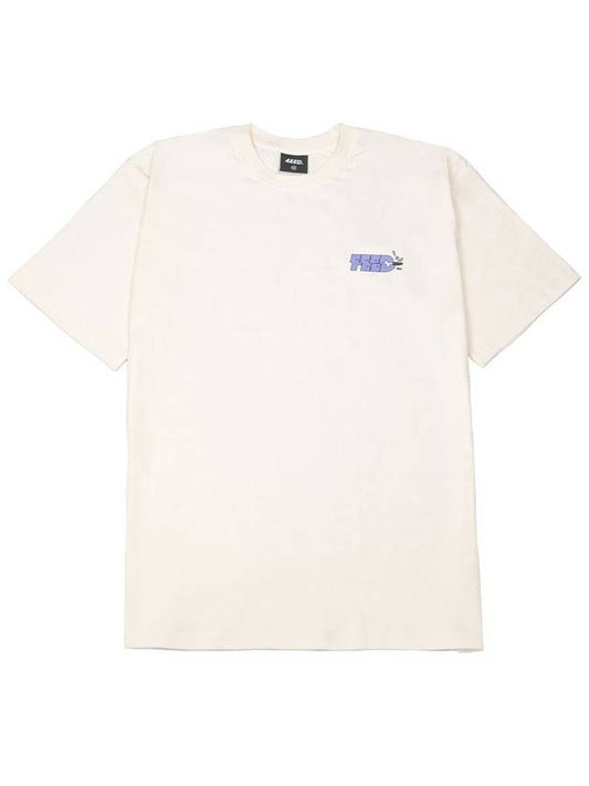 Bullet Logo Short Sleeve T-Shirt Cream - FOREEDCLUB - BALAAN 2