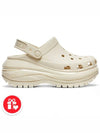 Women's All Sizes 24 Season 7CM Regular Mega Crush Clog Bone 207988 - CROCS - BALAAN 7