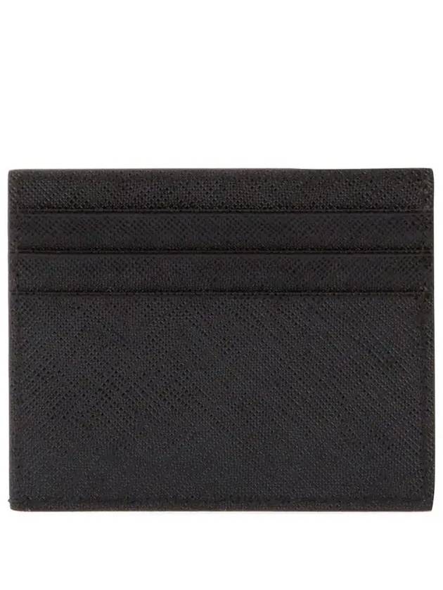 Saffiano Leather Card Wallet Black - PRADA - BALAAN 3