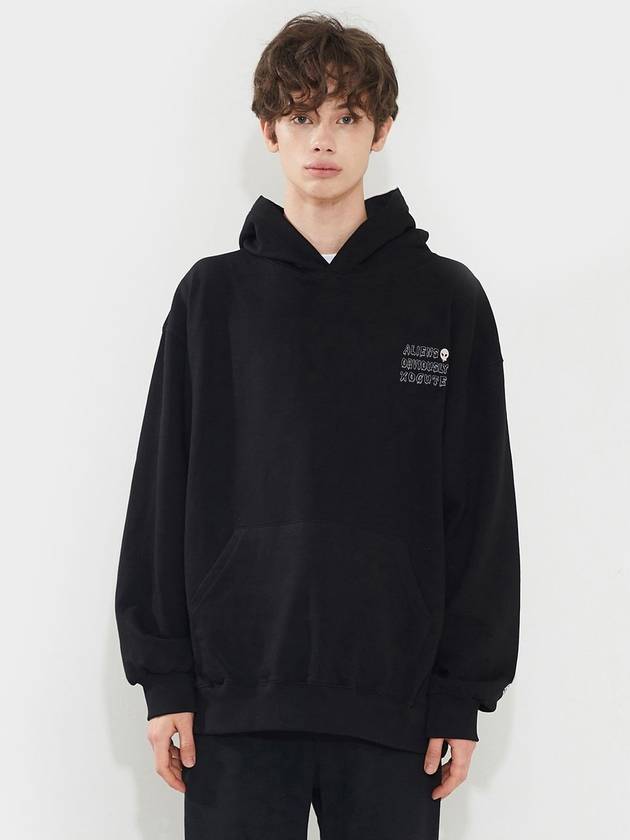 OBVIOUSLY Hoodie Oversize fit Black - AOX - BALAAN 4