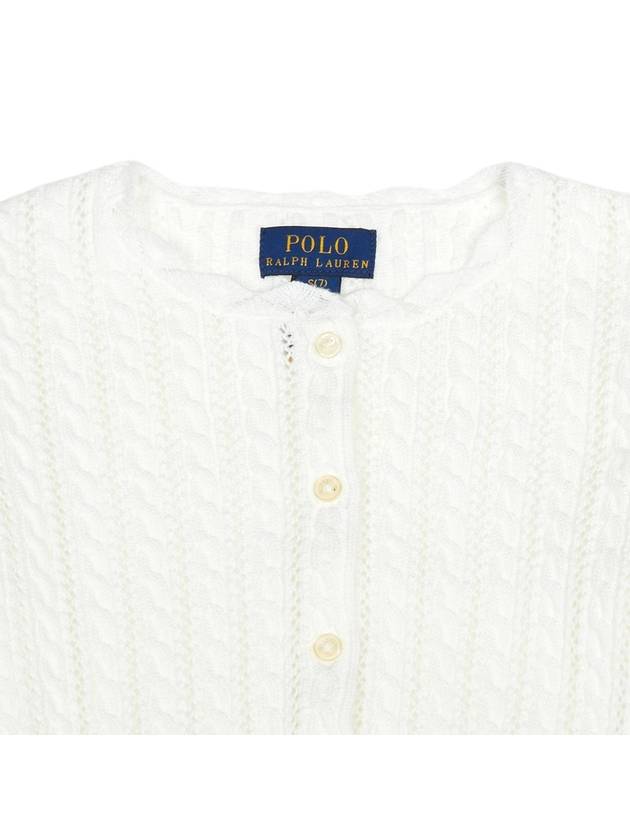 Junior Cardigan 313 934999 002 DECKWASH WHITE - POLO RALPH LAUREN - BALAAN 5