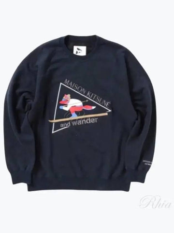 5743284910 120 And Wonder Ski Fox Logo Patch Sweatshirt - MAISON KITSUNE - BALAAN 1