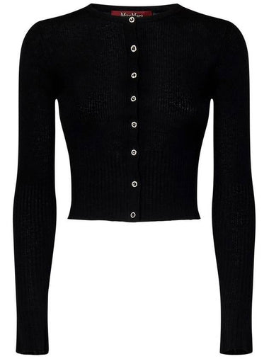 Periale crew neck cropped cardigan black - MAX MARA - BALAAN 1