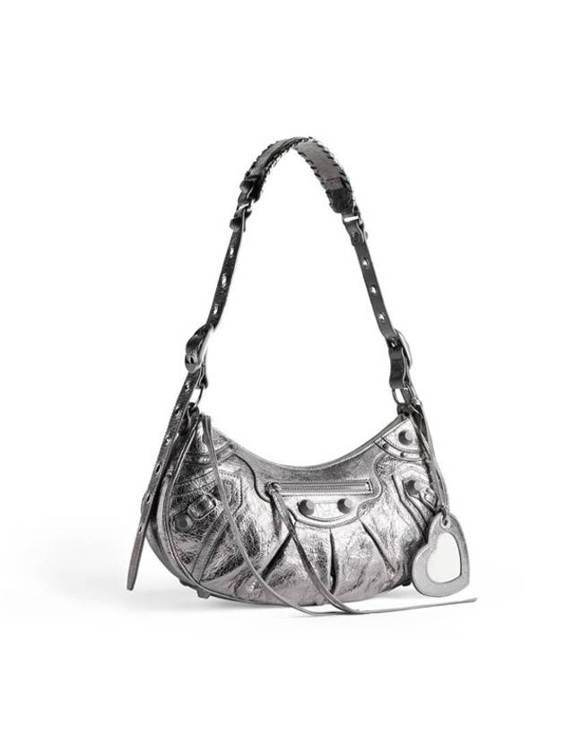 Le Cagol Metallized Small Shoulder Bag Silver - BALENCIAGA - BALAAN 3