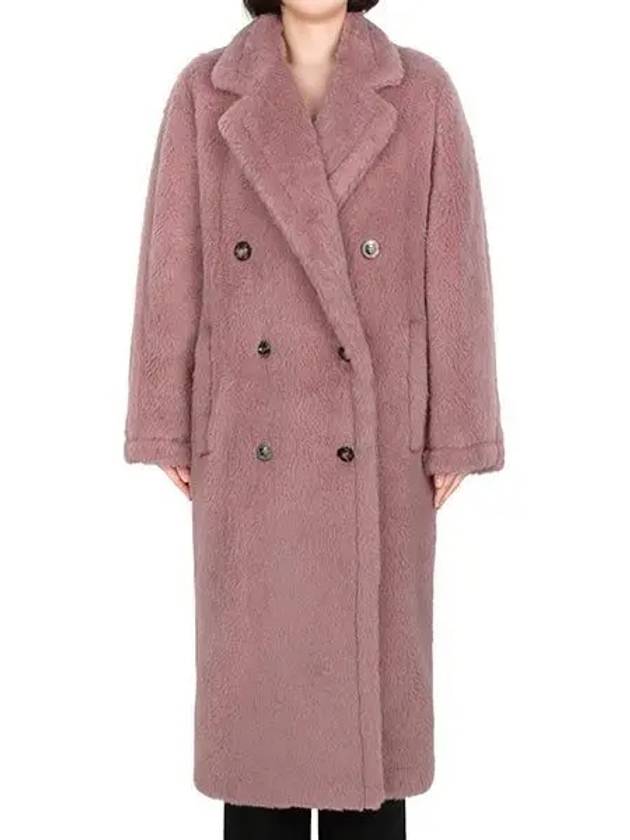 Antique Rose Zito Teddy Bear Alpaca Long Coat ZITTO 023 1209213 - MAX MARA - BALAAN 1