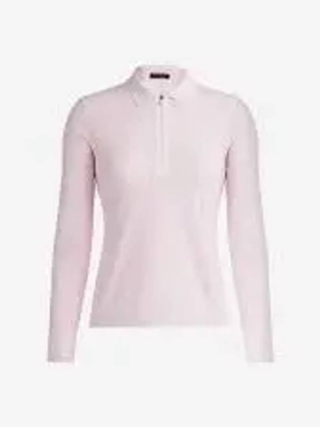 Featherweight Silky Tech Nylon Quarter Zipper Short Sleeve Polo Shirt Pink - G/FORE - BALAAN 2