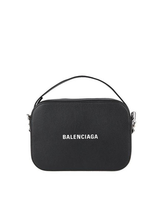 Everyday Logo Small Camera Cross Bag Black - BALENCIAGA - BALAAN.