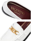 V logo chain loafers white gold - VALENTINO - BALAAN.