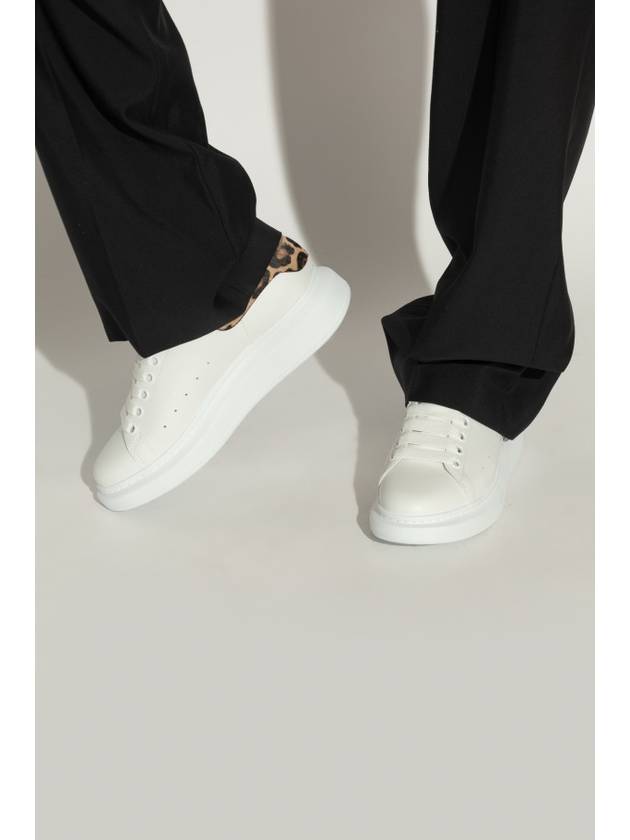 Leopard Tab Low Top Sneakers White - ALEXANDER MCQUEEN - BALAAN 3