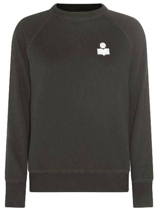 MILLA Velvet Logo Brushed Sweatshirt Fade Black SW0004FA B1M12E FKEC - ISABEL MARANT - BALAAN 1