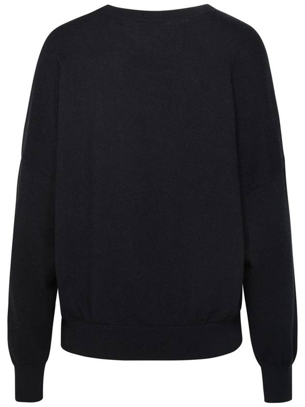 Marisans Crew Neck Wool Knit Top Black - ISABEL MARANT - BALAAN 4