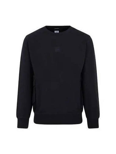 CP Company Metropolis Fleece Sweatshirt Navy White 14CMSS055A 006452M - CP COMPANY - BALAAN 1