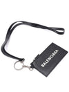 Cash Keyring Card Case Black Silver - BALENCIAGA - BALAAN 6