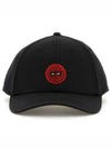 Spider Patch Base Ball Cap Black - MONCLER - BALAAN.