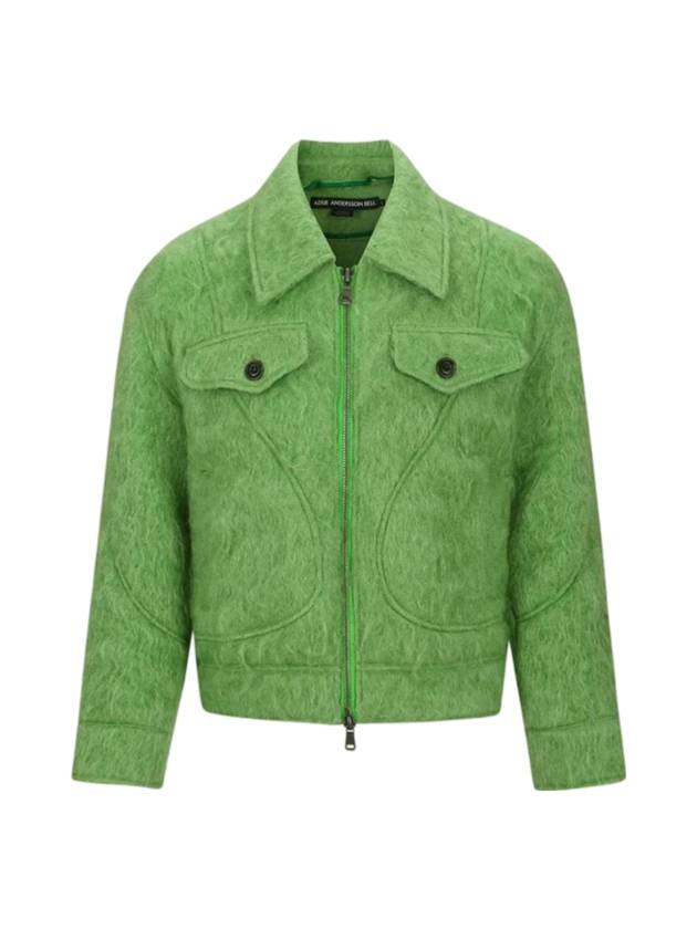 Wado Shaggy Wool Jacket Green - ANDERSSON BELL - BALAAN 1