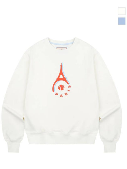 Signature Big Logo Point Sweatshirt Ivory - ROND&DEMARRER - BALAAN 2