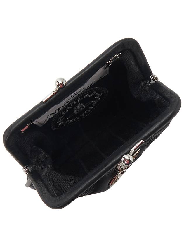 ORB Chain Satin Cross Bag Black - VIVIENNE WESTWOOD - BALAAN 7