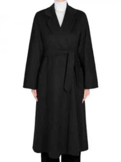 Ludmilla Belted Single Coat Black - MAX MARA - BALAAN 2