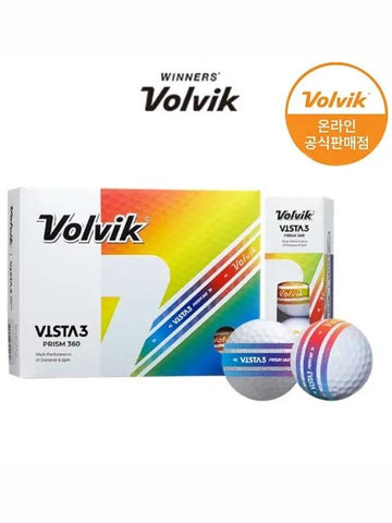 VISTA3 Vista3 Prism 360 golf ball 3-piece golf ball - VOLVIK - BALAAN 1