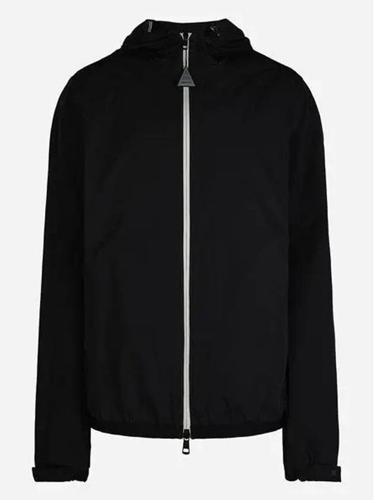 24SS 1A00098 54A91 999 Clappier Men’s Windbreaker Hooded Jacket Black 999066 - MONCLER - BALAAN 1