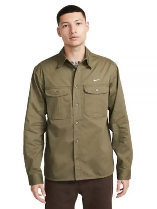 SB Tanglin Skate Long-Sleeve Shirt Olive - NIKE - BALAAN 2