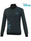 Male character artwork check pattern half zip up knit DO3MTS012 - DISNEY GOLF - BALAAN 2