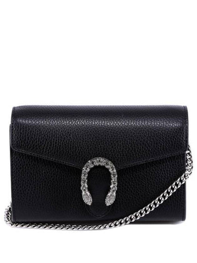 Chain Leather Chain Wallet Black - GUCCI - BALAAN 2