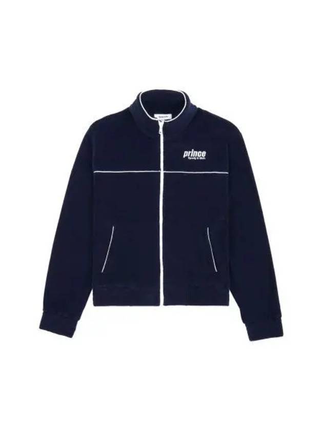 24 Prince Sporty Terry Track Jacket Navy White JA004S414PN - SPORTY & RICH - BALAAN 1